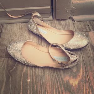 Betsey Johnson sequined flats
